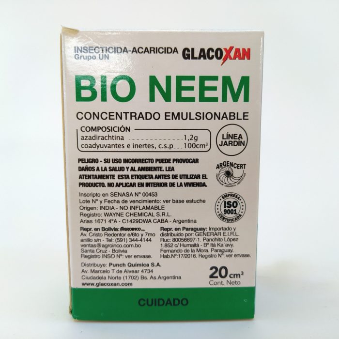 Glacoxan BIO NEEM 20cc x Pack - Imagen 2