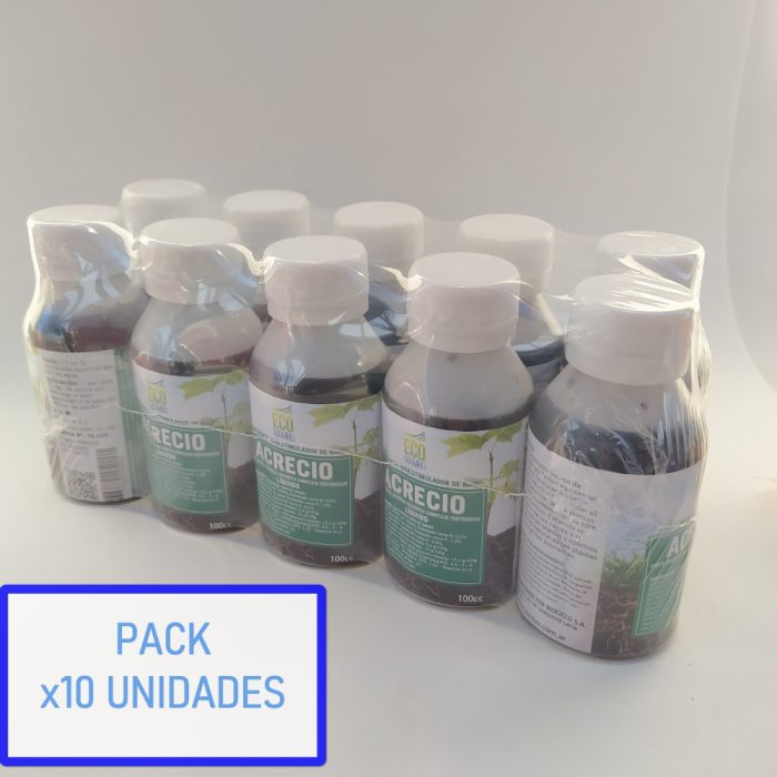 Eco mambo , acrecio fertilizante liq. x100ml pack 10