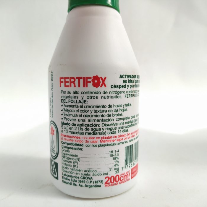 Fertifox Follaje (200cc, 1L) - Imagen 2