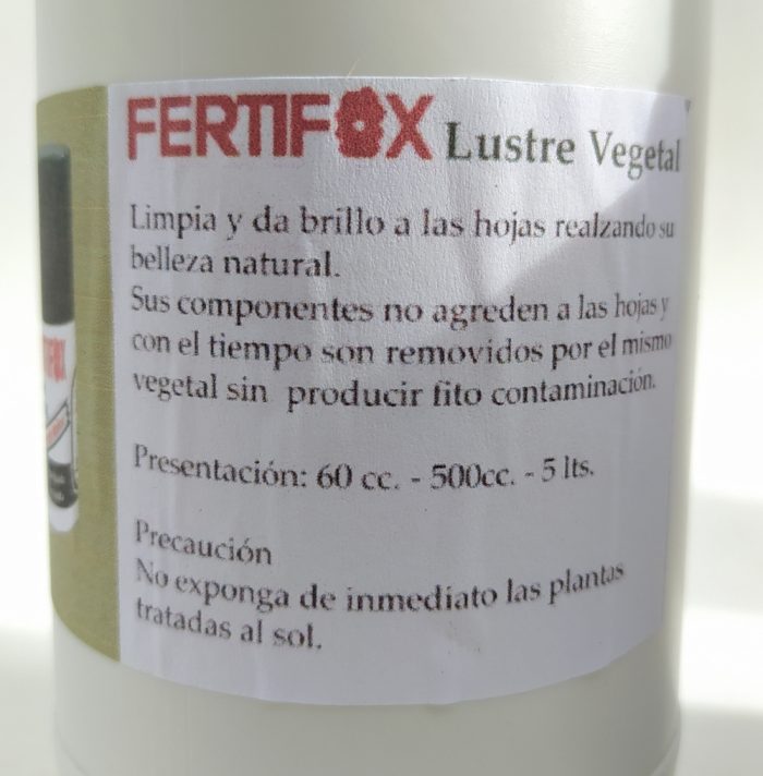 Lustre para hojas - Fertifox 500cc - Imagen 2