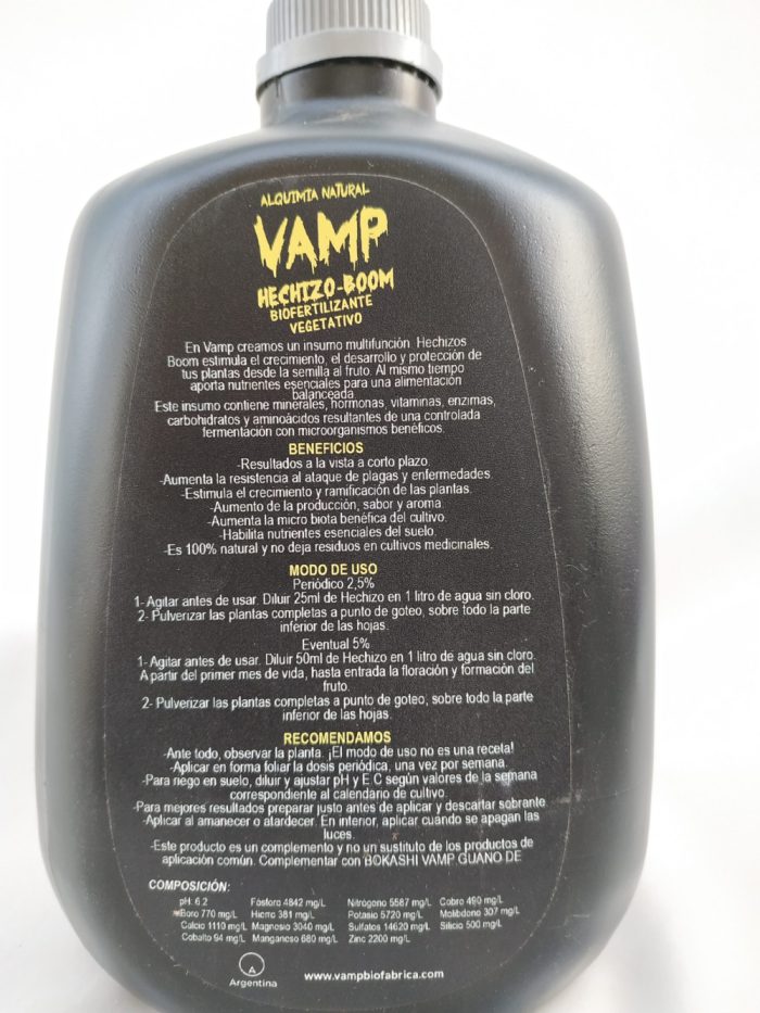 Vamp Hechizo Boom Vegetativo (450cc, 3Litros) - Imagen 3