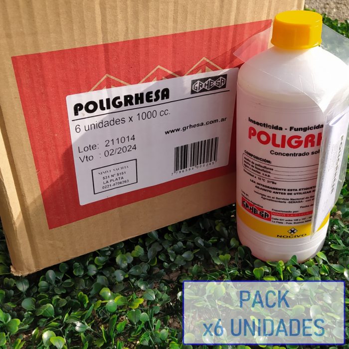 Poligrhesa Insecticida – Funguicida (550cc, 1Litro) x pack