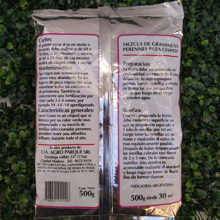 Cesped «TRANSITABLE» Lawn Grass x500gr - Imagen 2