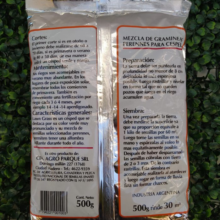 Cesped «MEDIA SOMBRA» Lawn Grass x500gr - Imagen 2