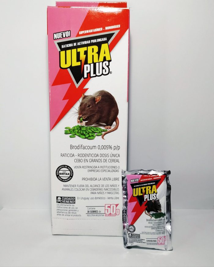 Ultra Raticida 50g x caja de 30u